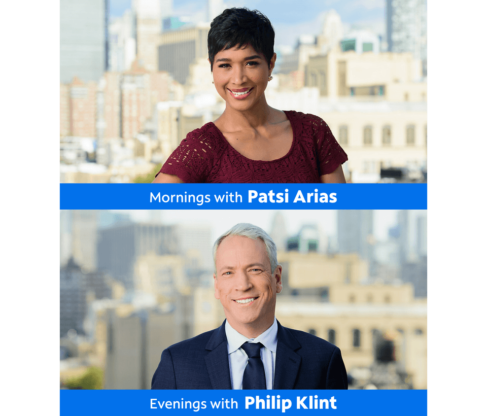 Spectrum News morning anchor Patsi Arias and evening anchor Philip Klint